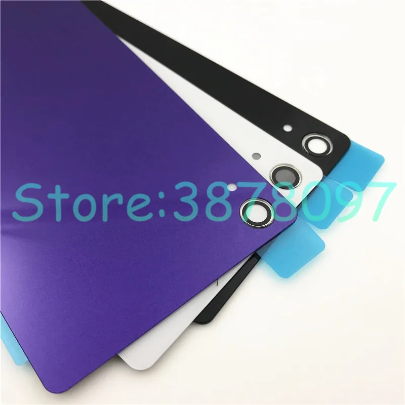 Для Sony Xperia Z2 D6543 L50W D6503 Задняя стеклянная крышка батарейного отсека задняя