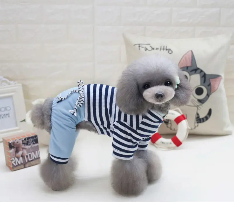 Y22 New Spring Pet clothes Rompers Japanese-style Four Legs Puppy Dogs cotton Coat Jumpsuits Clothing Apparel | Дом и сад