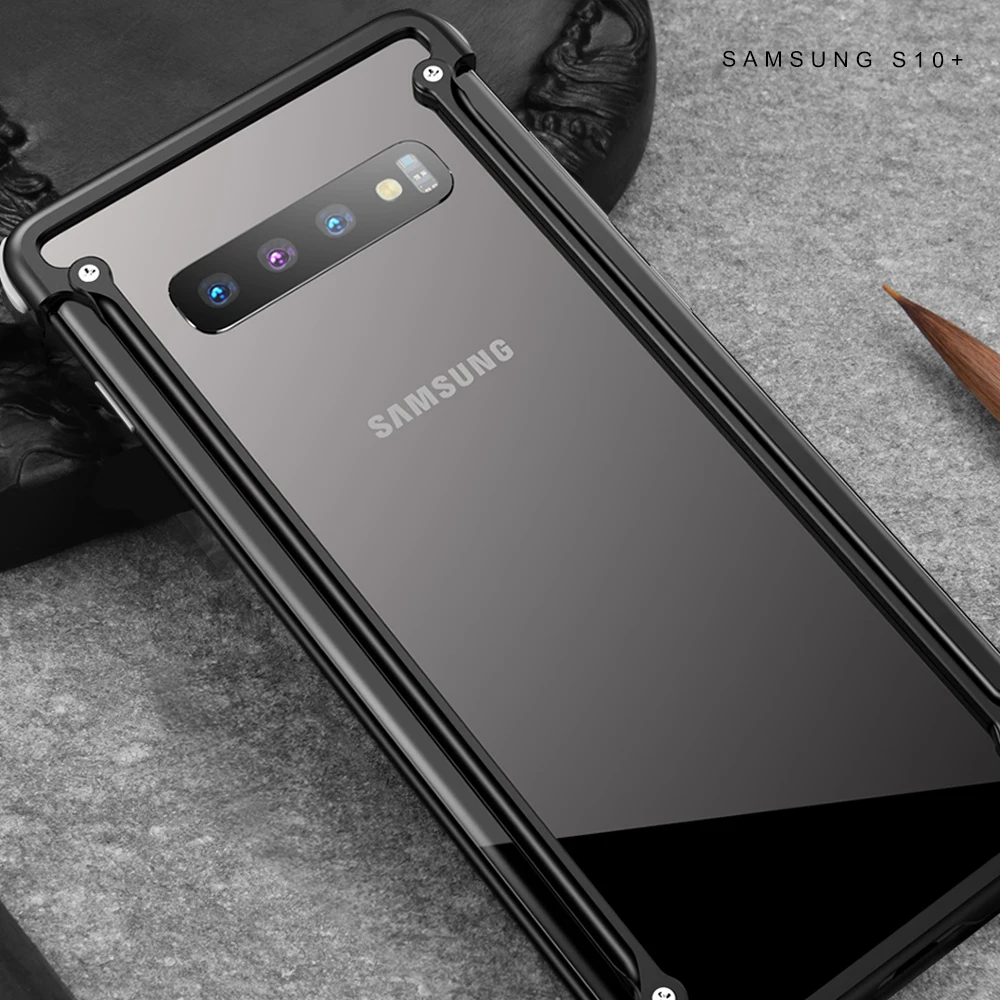 Металлический Чехол подушка безопасности OATSBASF для samsung Galaxy S10 чехол бампер