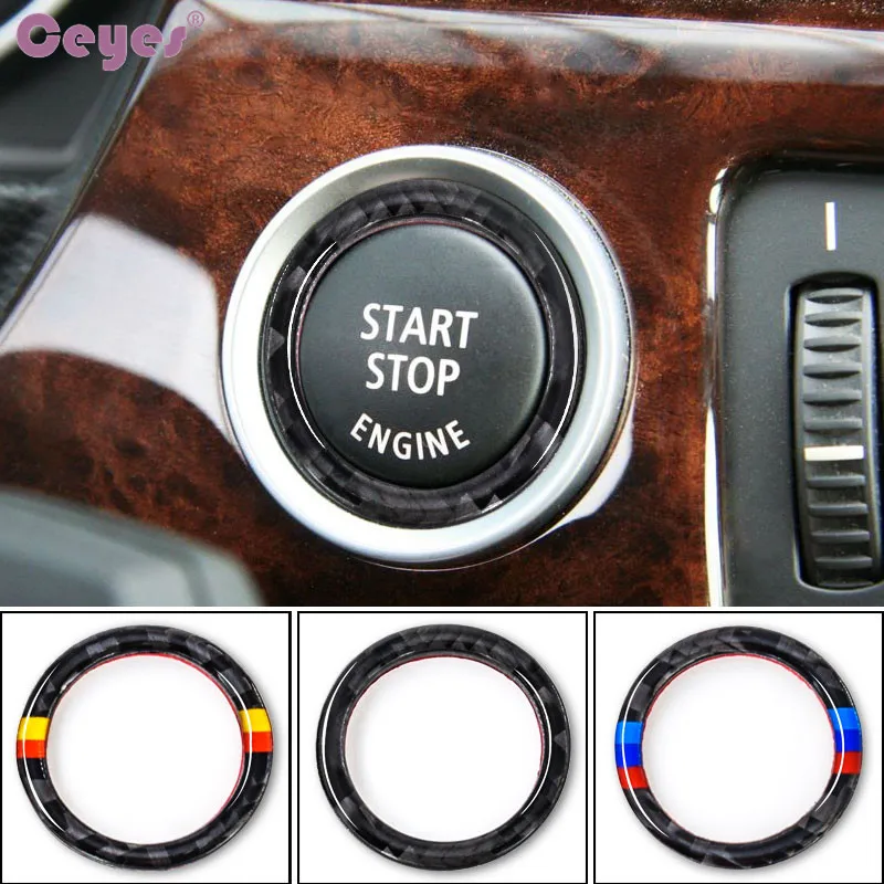 Ceyes автостайлинг Подходит для BMW E90 E92 E93 серии M 3 Немецкий флаг кнопка запуска и