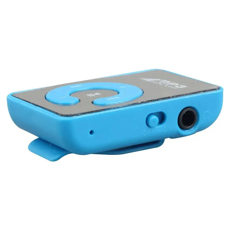 Мини зеркальный зажим USB цифровой Mp3 музыкальный плеер Поддержка 8 Гб SD TF карта
