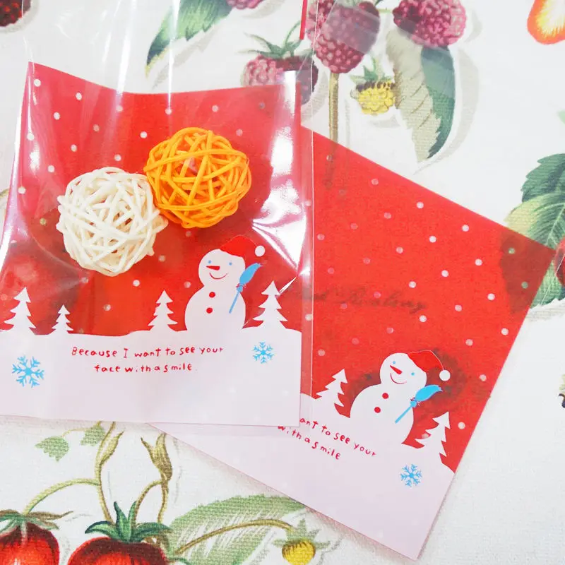 Горячие 10 шт. Рождество печенье Выпекать упаковки Сумки подарки новый год