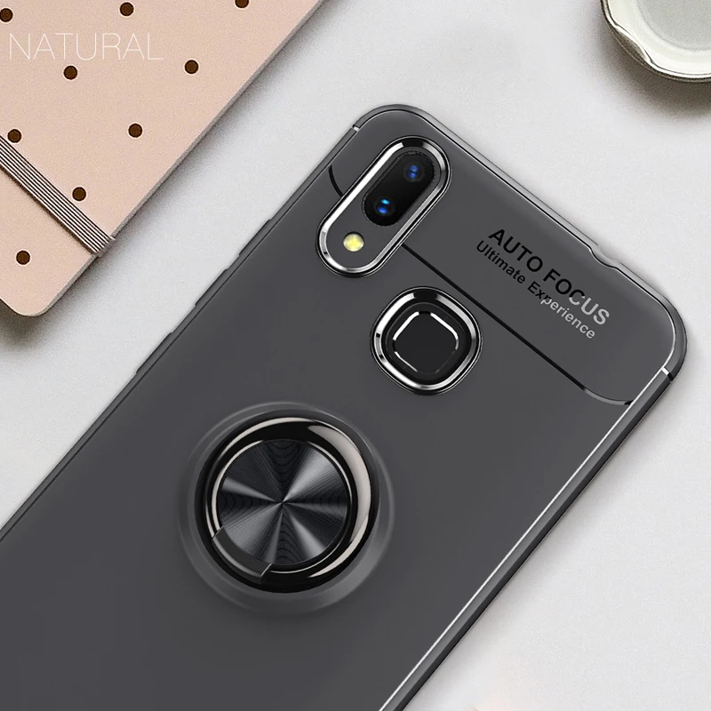 Чехол для Huawei Nova 3i, магнитный держатель для кольца, чехол для Huawei Nova3i Nova 3, Мягкая силиконовая задняя крышка из ТПУ