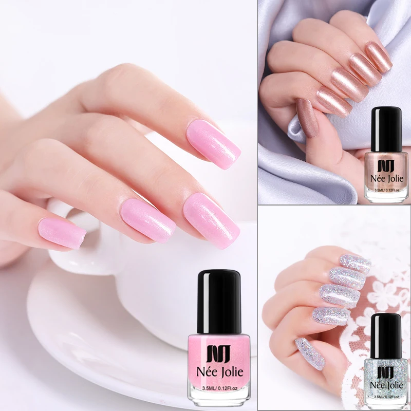 Розовый лак для ногтей NEE pretty 3 5 мл/бутылка 36 цветов 24 матовых блестящих эффекта
