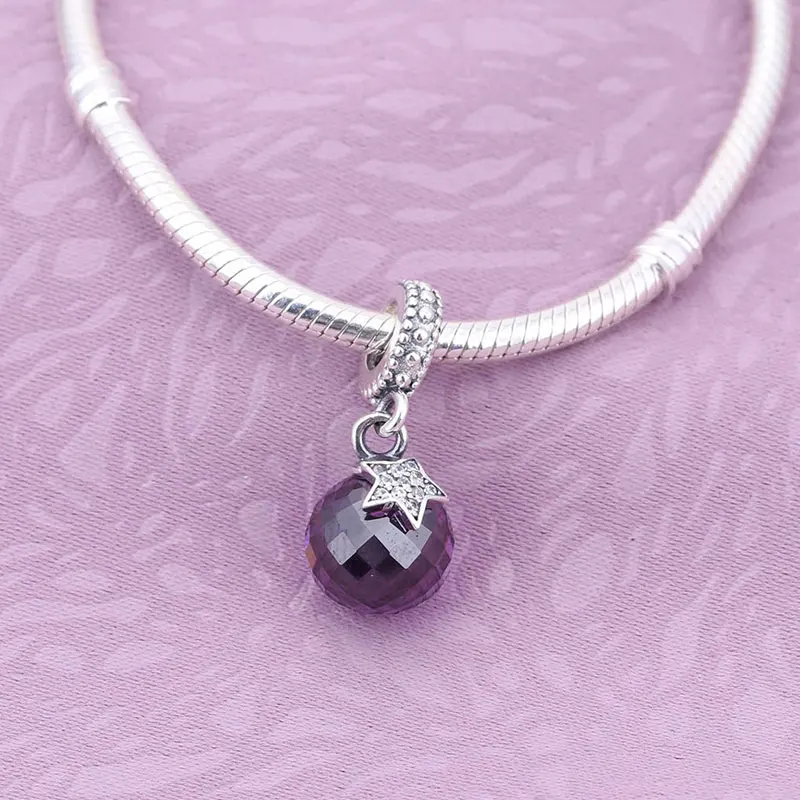 Round Ball Charm Beads Fit for Pandora Bracelet Women Jewelry Making DIY Glass 925 Sterling Silver Bead Gift | Украшения и