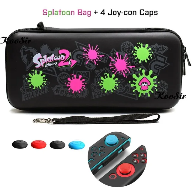 Only Bag Консольный переключатель Nintendo сумка Nintendoswitch перечисленные мягкий чехол из ТПУ с принтом "Nitendo переключатель Joycon силиконовые колпачки на большой палец для Nintendo S переключатель игры - Цвет: Only Bag