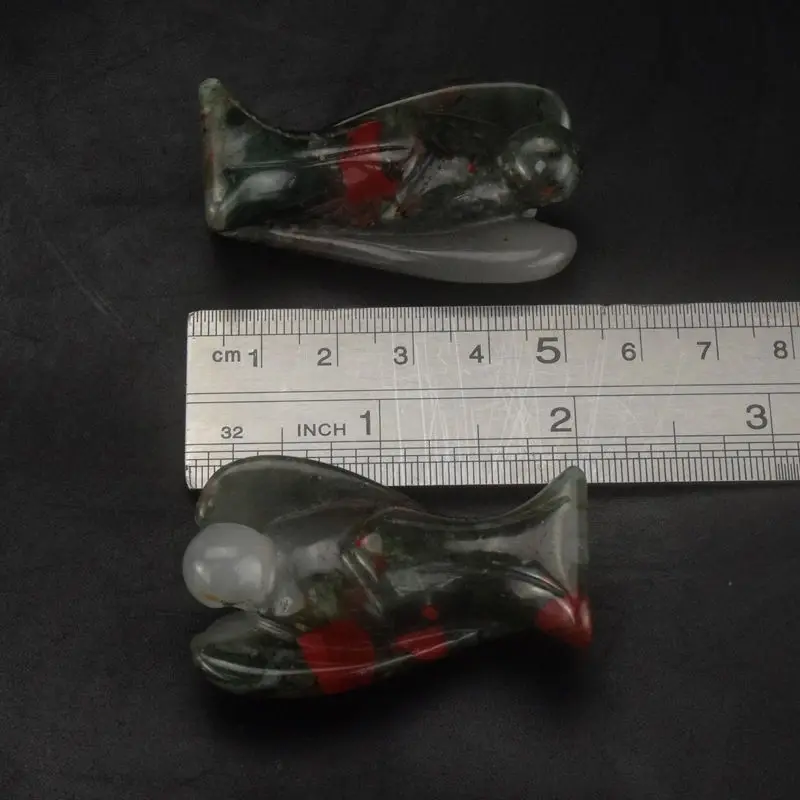 Хрустальные Фигурки в виде ангела 2-дюймовый кровавый камень статуэтка