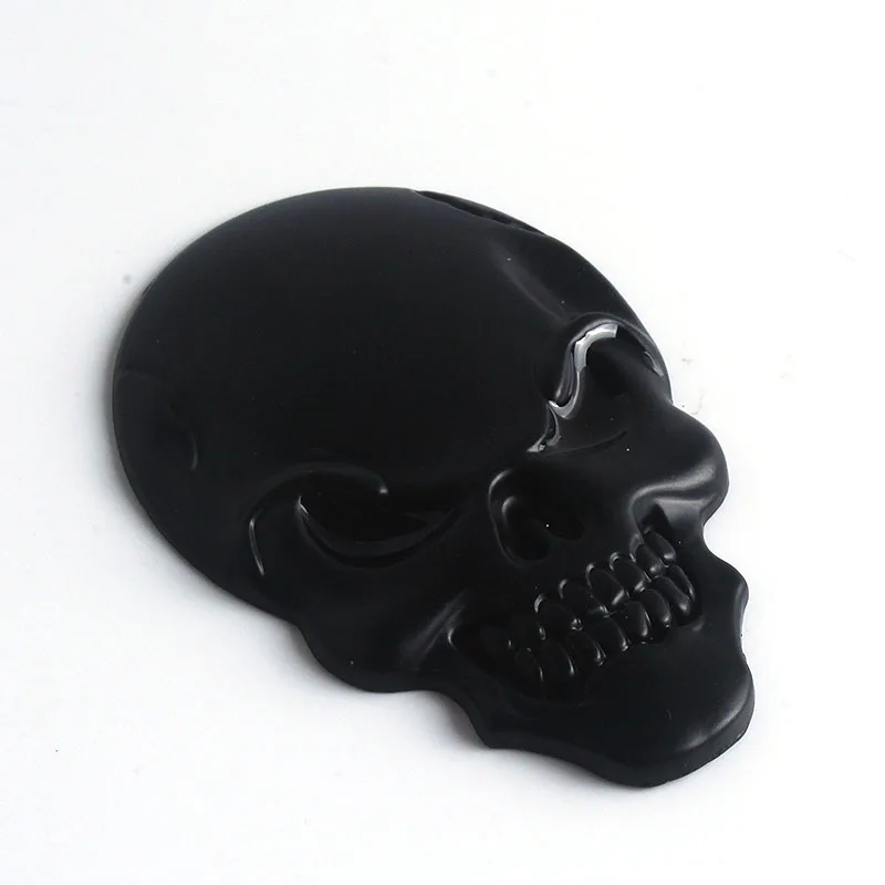 High Quality Skull Bone Car Motorcycle Auto Chrome Silver 3D Metal Emblem Badge Decal Sticker | Автомобили и мотоциклы