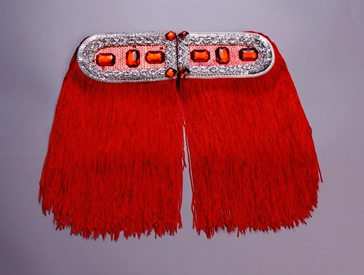 Ручная работа модная дрель кисточки цепь наплечная доска значки бусины ткань