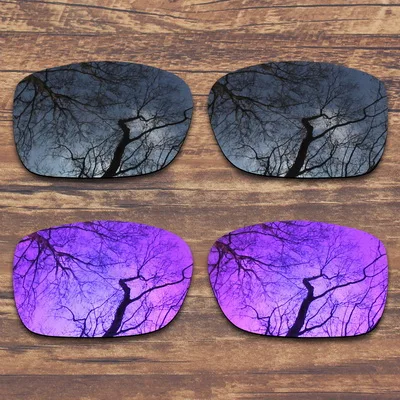 Black and Purple ToughAsNails Замена поляризованных линз для Oakley Солнцезащитные очки-несколько вариантов - Цвет линз: Black and Purple