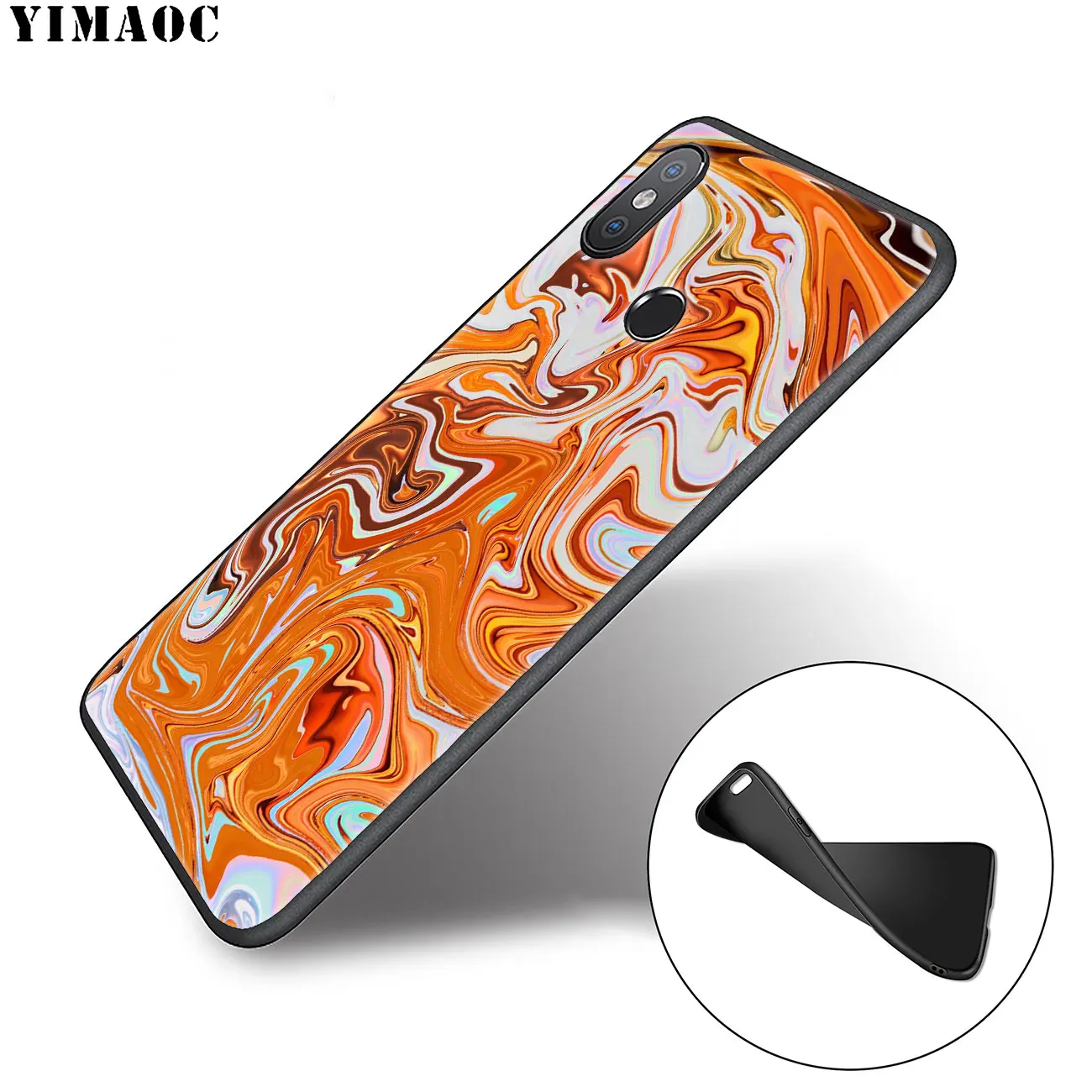 Мягкий силиконовый чехол YIMAOC с мраморной текстурой для Xiaomi Redmi K30 K20 Note 8 8T 7 5 6 Pro Mi
