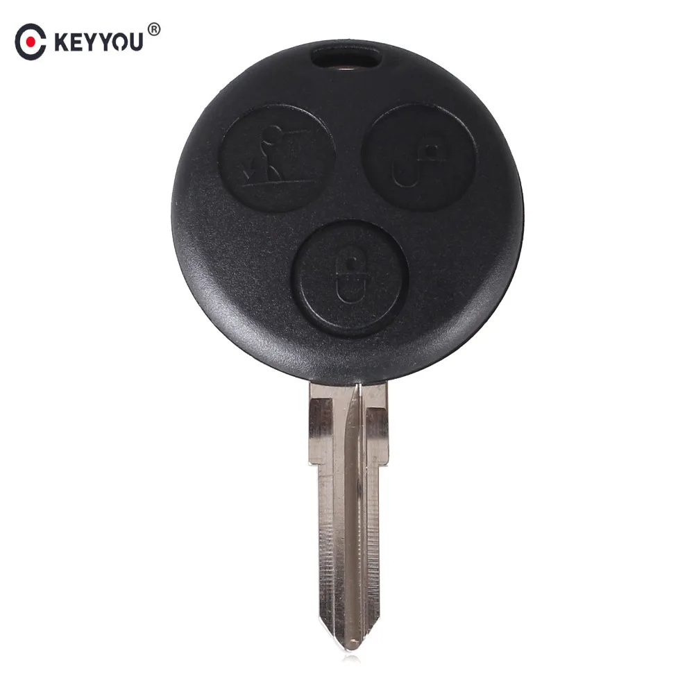 Сменный ключ KEYYOU для Mercedes Benz SMART Fortwo корпус ключа дистанционного управления с