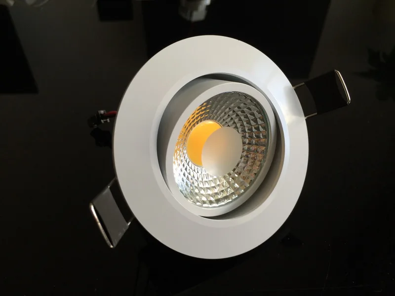 Супер качество белый корпус 6 Вт 9 Led Cob светильники точечные огни 120 Угол луча CREE
