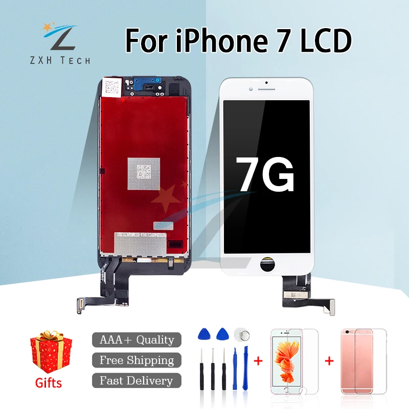 1 шт. ЖК-для iPhone 7, 7plus 8 8 Plus Pantalla ЖК-дисплей сенсорный экран дигитайзер сборка Замена хороший 3D сенсорный