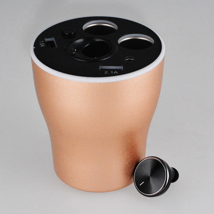 Многофункциональное автомобильное зарядное устройство подстаканник два гнезда