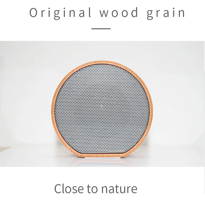 2019 Горячая Портативная колонка с деревянным лицевым покрытием Беспроводная