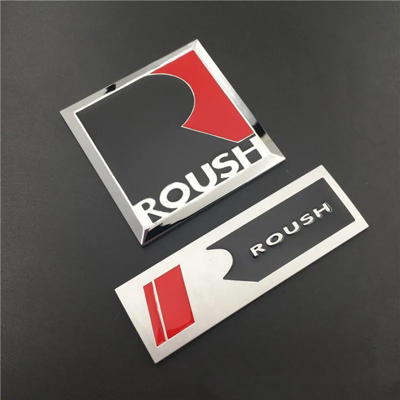 3D металлические аксессуары R ROUSH эмблема знак, наклейка на автомобиль авто боковое крыло багажник хромированные наклейки для ford fiesta mustang V8 GT EcoBost