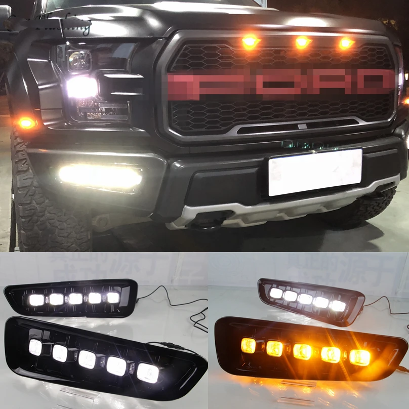 Kalaite автомобильный DRL Светодиодный дневной ходовой светильник для Ford F150 2015 2016 2017