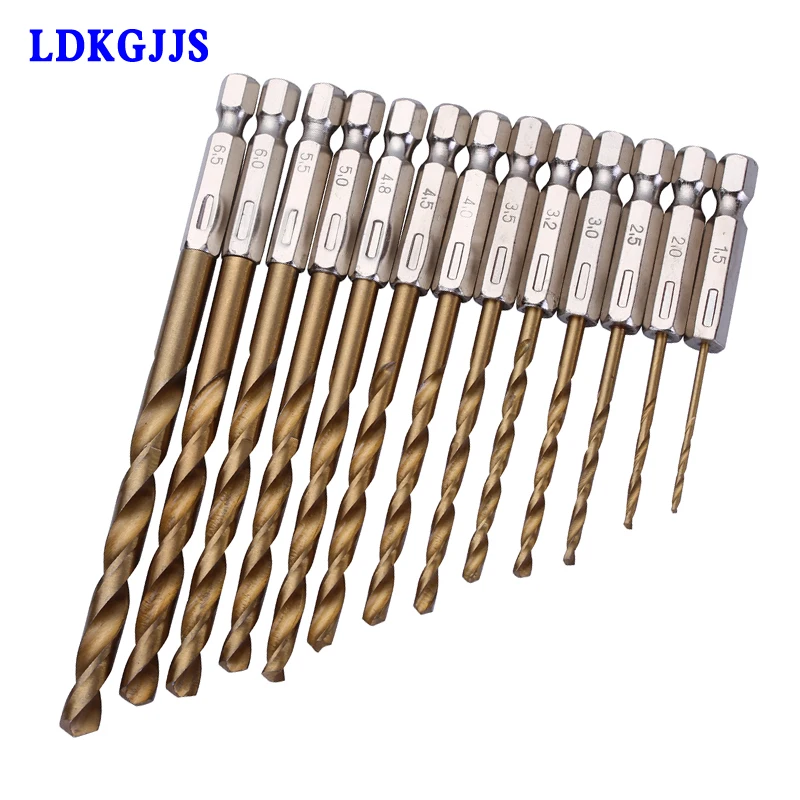 13 шт./лот высокое Скорость Сталь Титан покрытием сверла бурения инструмент