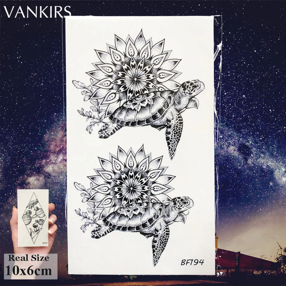 Flash Water Transfer Triangle Wolf Arm Wrist Fox Tattoos Temporary Custom Self Adhesive Tattoo Fake Body Ankle Art Tato Supplies | Красота и
