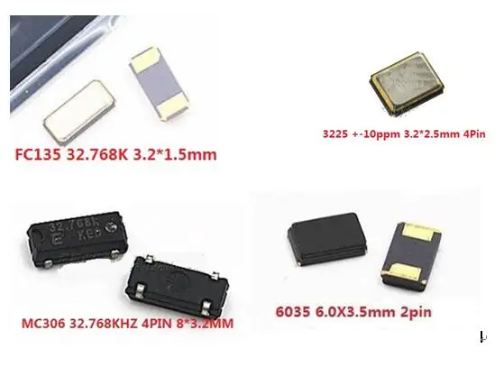 10 шт 6035 12MHZ 2PIN/3225 +-10ppm 4Pin 32M 12 Mhz/MC306 32,768 KHZ 8*3,2 MM 4PIN/FC135 3.2X1.5mm 2P пассивный кристаллический осциллятор