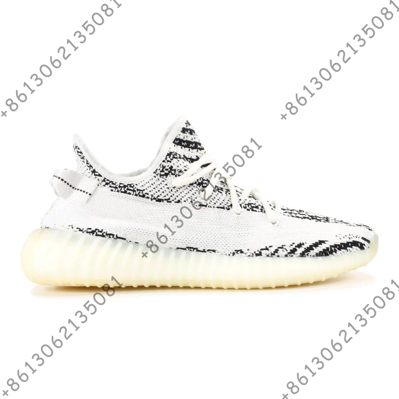 Static 350 running shoes for men women BELUGA bred ZEBRA cream BUTTER SESAME BLUE TINT mens trainer breathable sports sneakers | Спорт и