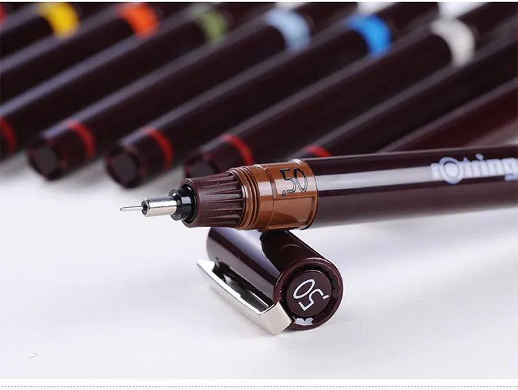 ROtring изограф 0,1 мм-1,0 мм пористые ручки для рисования Ручка иглы крюк линия ручка 1 шт./лот