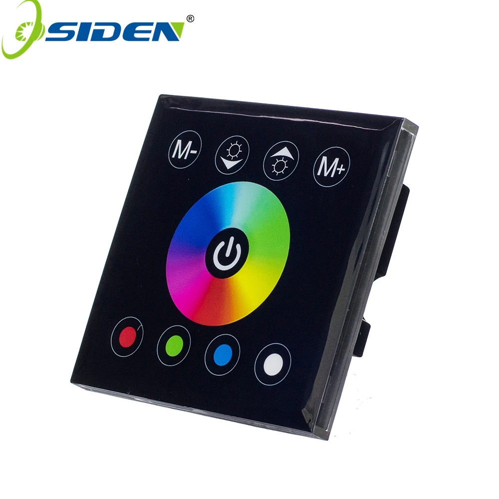 OSIDEN DC12V 24V 4A * 4CH черная панель цифровой сенсорный экран контроллер RGBW диммер