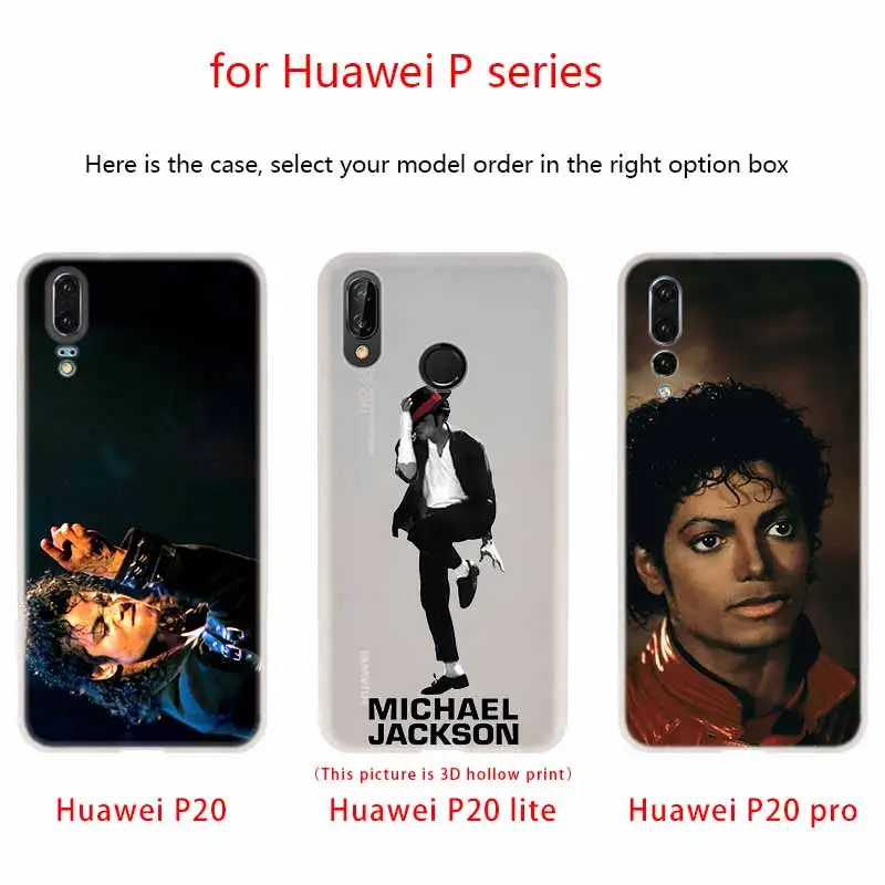 Силиконовый мягкий чехол Майкла Джексона для Huawei P50 P40 P10 P20 P30 Lite Pro P Smart Z 2020 2019 |