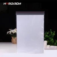 hardiron 0 05mm pe clear self sealing zip lock bags plastic package pouches white transparent zipper reclosable packaging bags