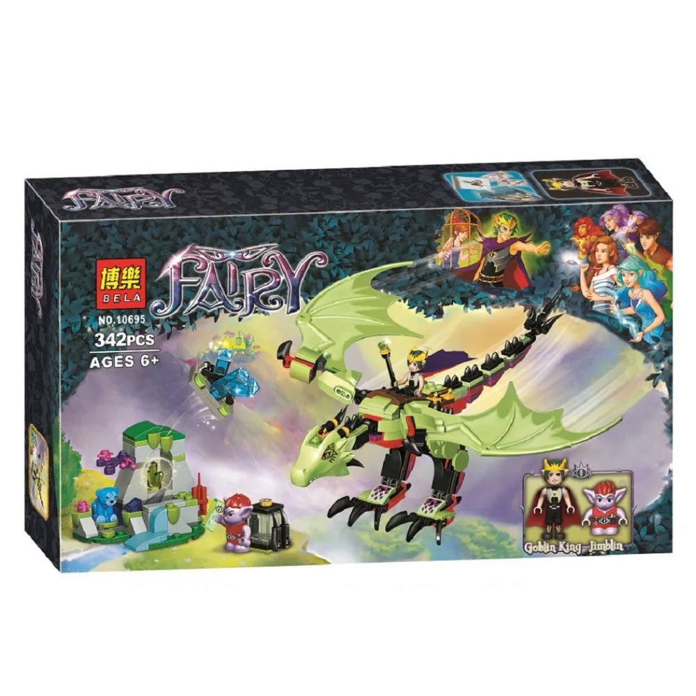 Bela Elves The Goblin King's Evil DRAGON 41183 Строительный набор модель игрушки для детей 10695