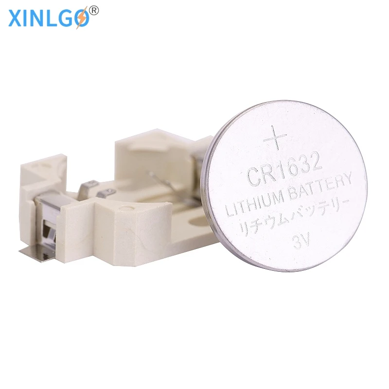 20 шт. Держатель батареи CR1616 CR1620 CR1632 для кнопочных батарей, питание и модуль питания с 2 выводами, поверхностный монтаж SMD.