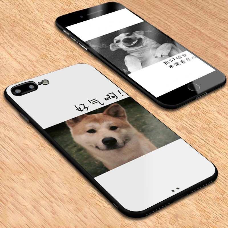 Y-ZU чехол для телефона iPhone 6 6s 7 8 plus X личность оригинальность смешная собака рука