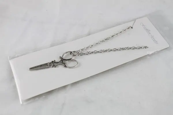 10 шт Тибетский серебристый цвет кулон с ножницами ожерелье #20090|scissor pendant necklace|pendant
