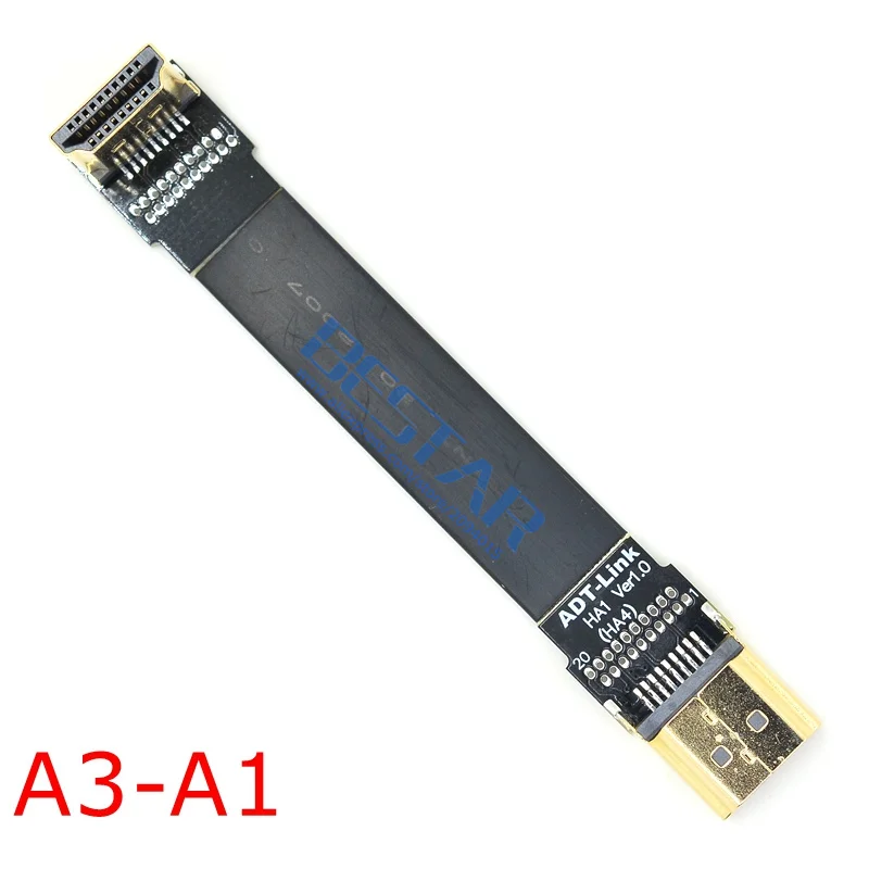 A3 FPV Micro HDMI Mini HDMI адаптер 5 см-2 м FPC плоский кабель HDMI 2,0 Экранирование 4k 60 Гц для мультикоптера аэрофотосъемки