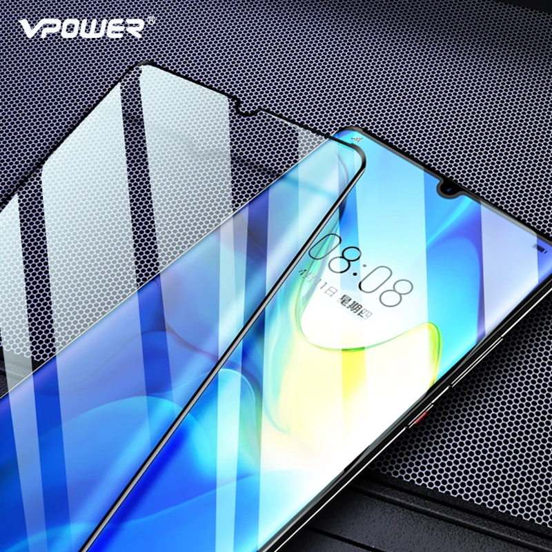 VPOWER 9D Full Cover P30 HD Tempered Glass Film For Huawei Pro 9H Screen Protector | Мобильные телефоны и аксессуары