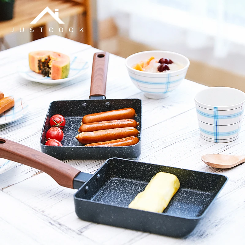 Justcook тамагояки сковородка для омлета блинная японский стиль антипригарная кухня общего назначения для газовой и индукционной плиты