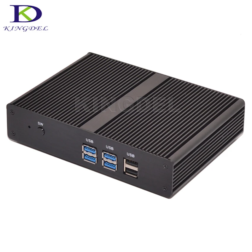 Мини-компьютер без вентилятора четырехъядерный процессор J1900 Intel Nuc маленький