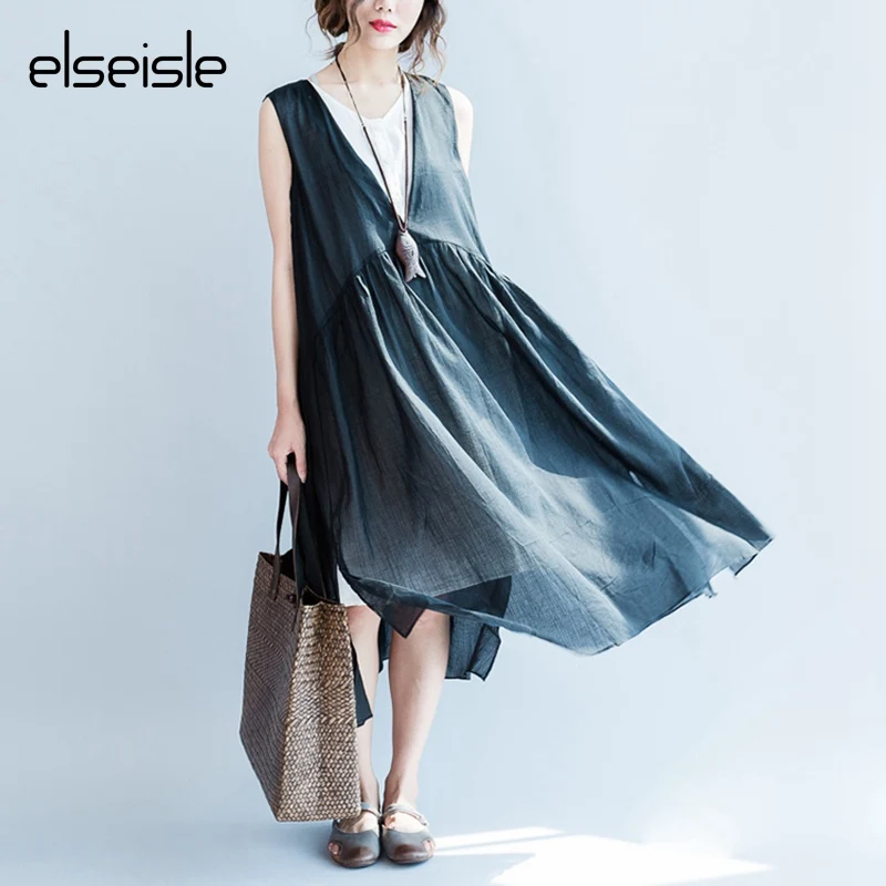 2017 осеннее женское винтажное платье из двух частей свободное элегантное в