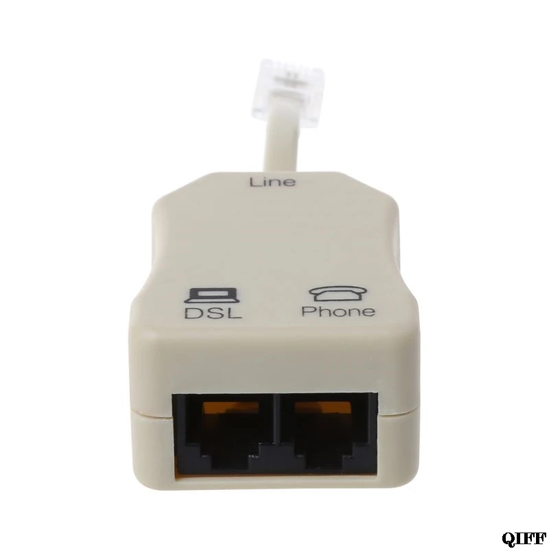 Drop Ship&ampWholesale Portable ADSL Modem Telephone Phone Fax In-Line Splitter Filter Network 1PC APR28 |