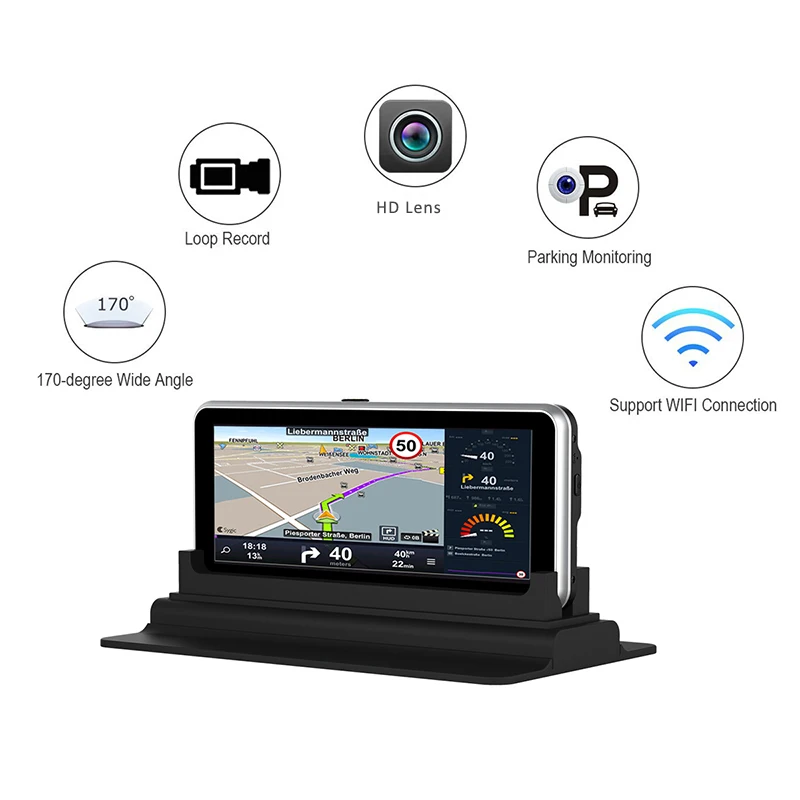 Luturadar 6.5 дюймов GPS навигационная система Android 4.4 bluetooth fm передатчик сигнала DVR