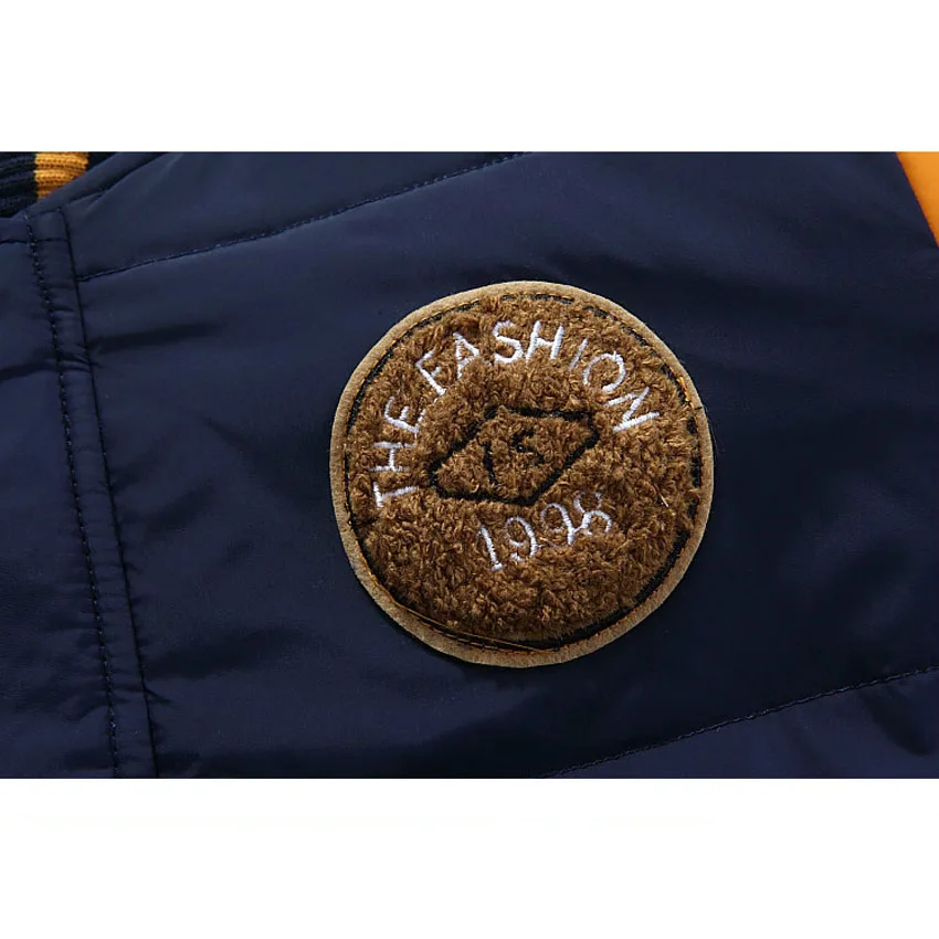 Повседневная куртка пальто осень и зима теплый мужской пуховик вышитый воротник