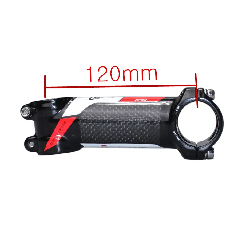 120MM EC90 велосипед подъемный дорожный велосипед вынос руля/MTB велосипедный вынос руля из углеродного волокна+ алюминиевый сплав 60/70/80/90/100/110/120 мм 28,6-31,8 мм - Цвет: 120MM