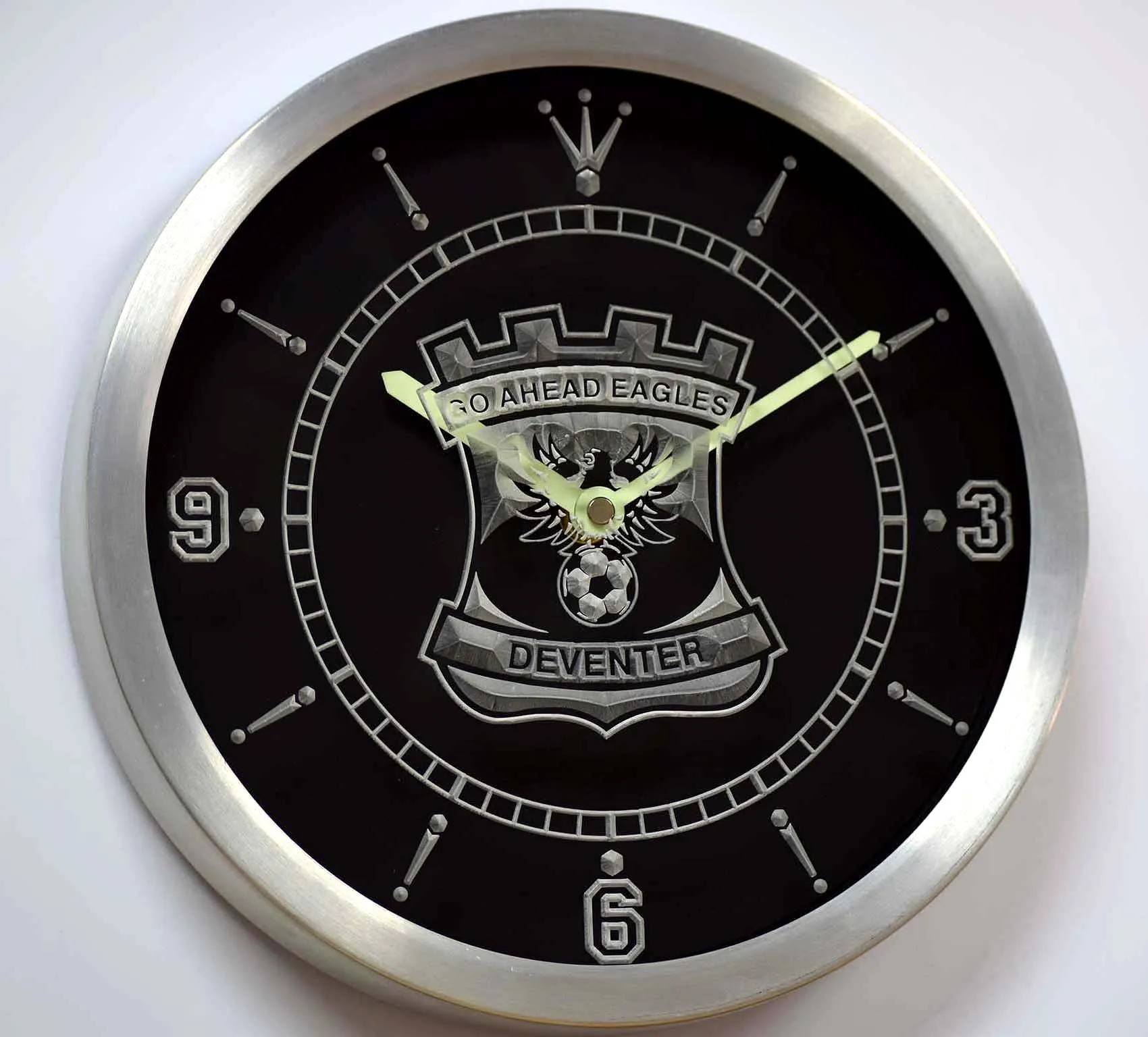 Неоновые светодиодсветодиодный настенные часы nc1027 с орлами|wall clock|led wall clockclock clock |