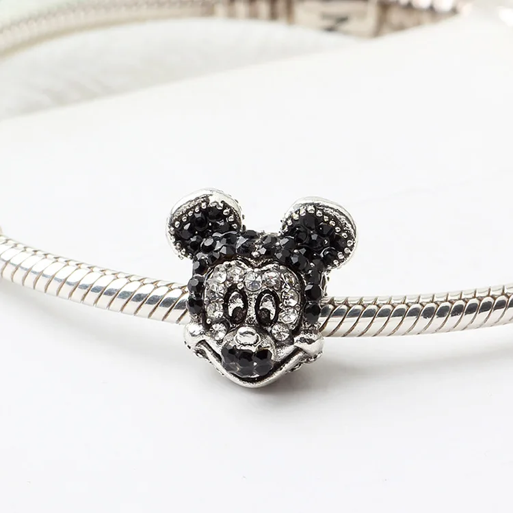 2 шт. детский манеж disney Микки Маус Дети DIY ожерелье браслет аксессуары свитер ювелирные изделия кулон подарок для девочки браслет