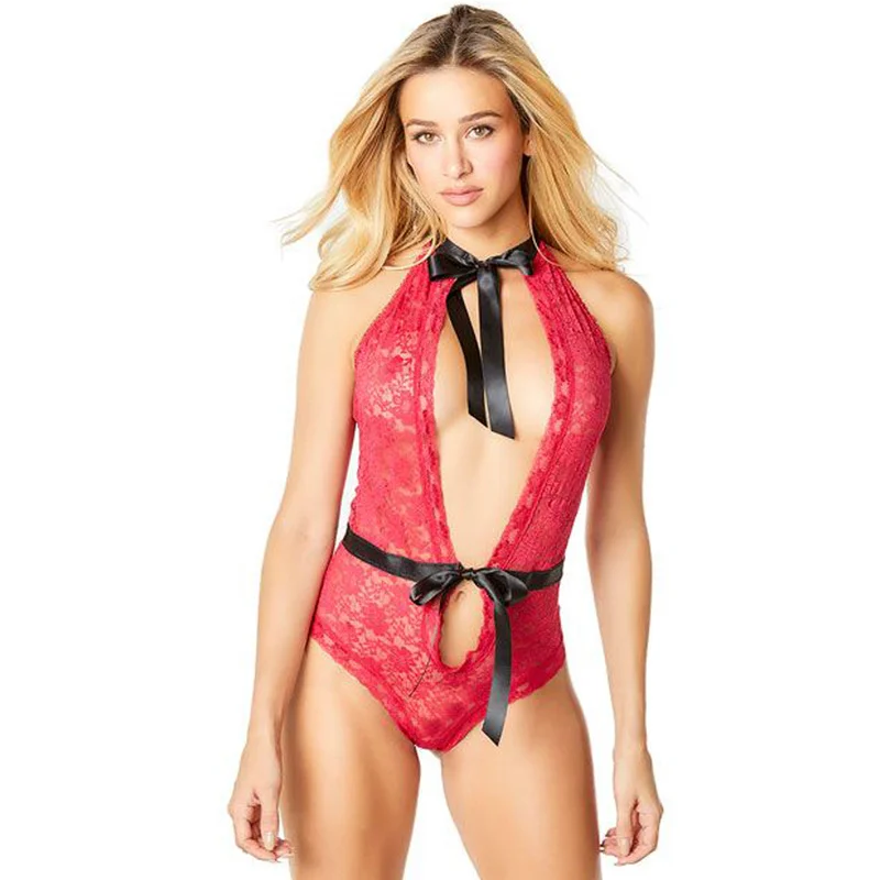 Женский сексуальный комбинезон с глубоким v образным вырезом и открытой спиной