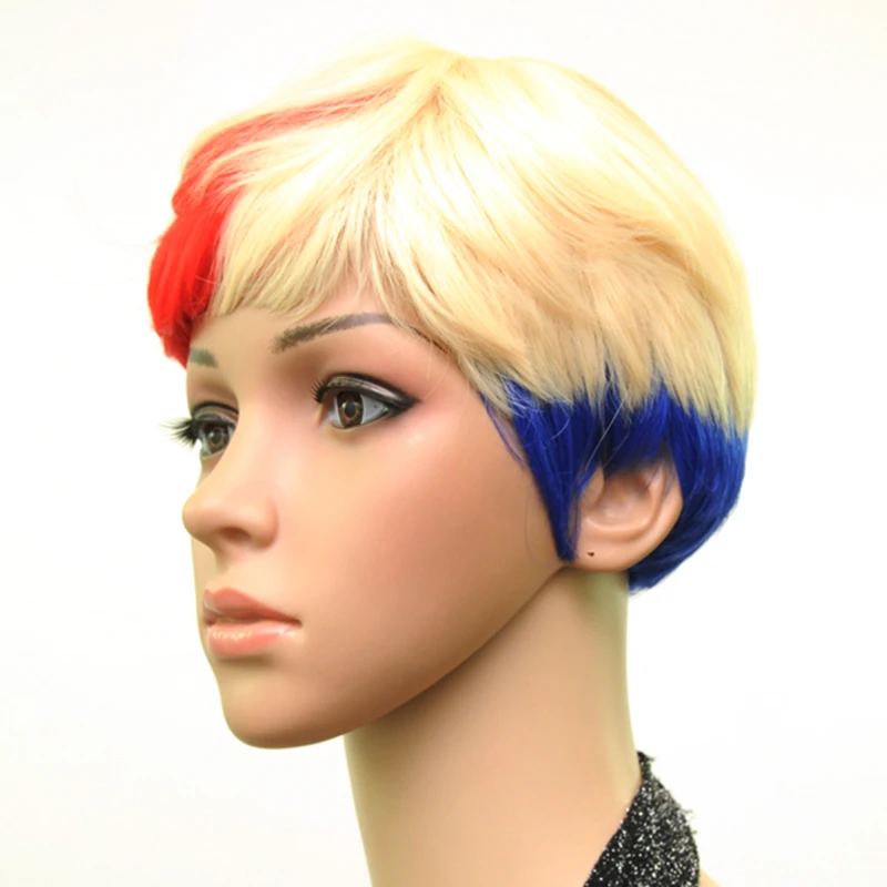 HAIRJOY синтетические волосы Мути цвет челка высокая температура волокно женщина короткий парик 18 цветов