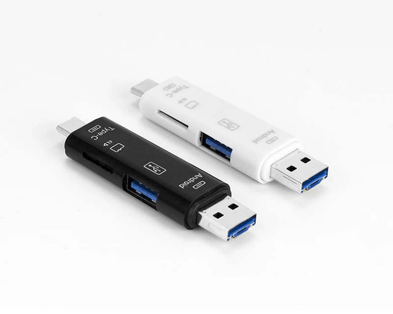 Kuman 2,0 OTG кард-ридер USB MicroUSB TypeC интерфейс с Micro SD USB TF слот для карт флэш-памяти для телефона Y211