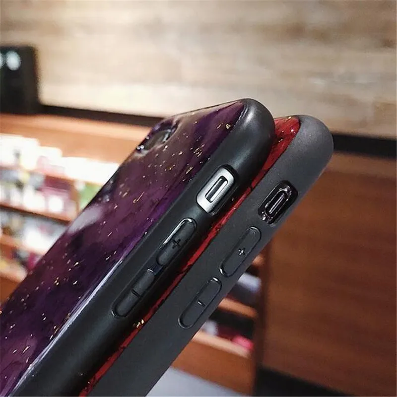 Модный Платиновый мраморный мягкий чехол для iphone 6 S 7 8 plus X XR XS MAX samsung galaxy S8 S9 Note 9