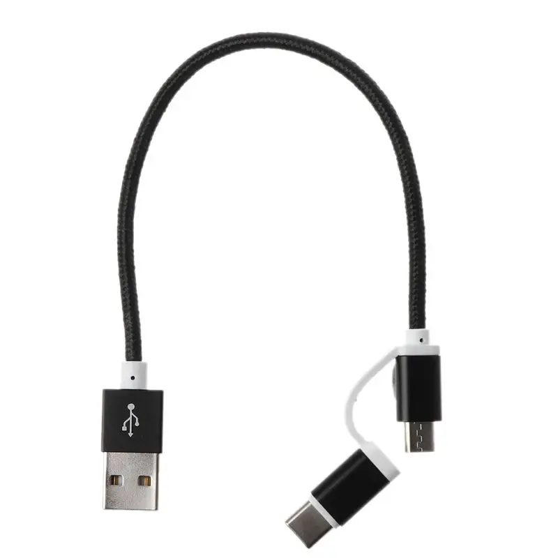 2в1 автомобильный Micro usb type C кабель передачи данных для быстрой зарядки для samsung Oneplus Xiaomi huawei htc SONY Автомобильный Кабель